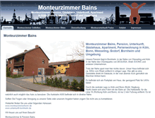 Tablet Screenshot of monteurzimmer-bains.de